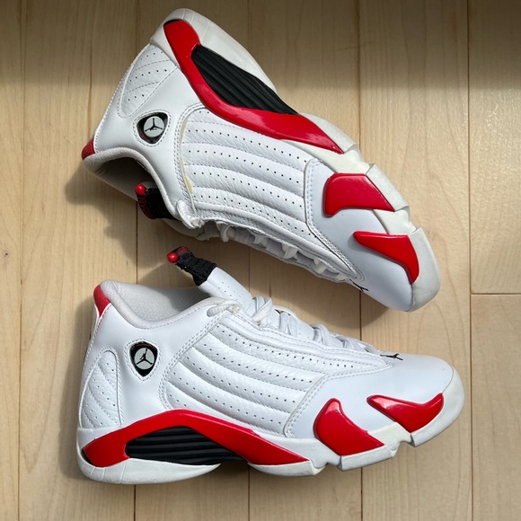 Jordan 14 Red and White - Picture 3 of 8